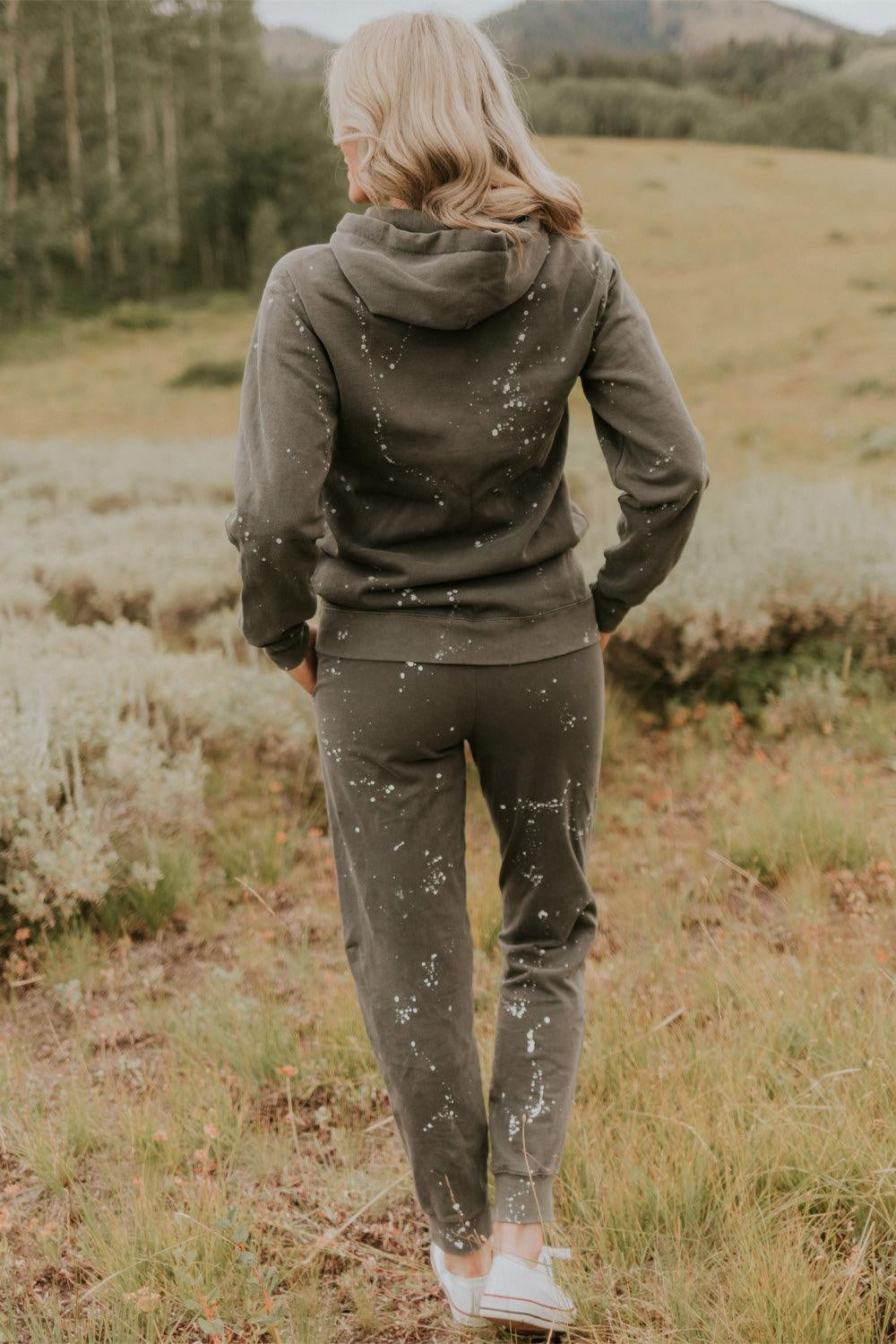 Organic Cotton Paint Splatter Hoodie