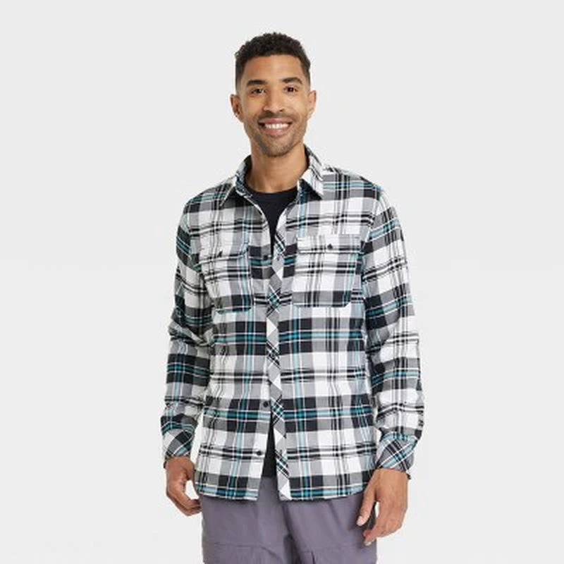 New - Men'S Ong Sleeve Flannel Shirt - All in Motion