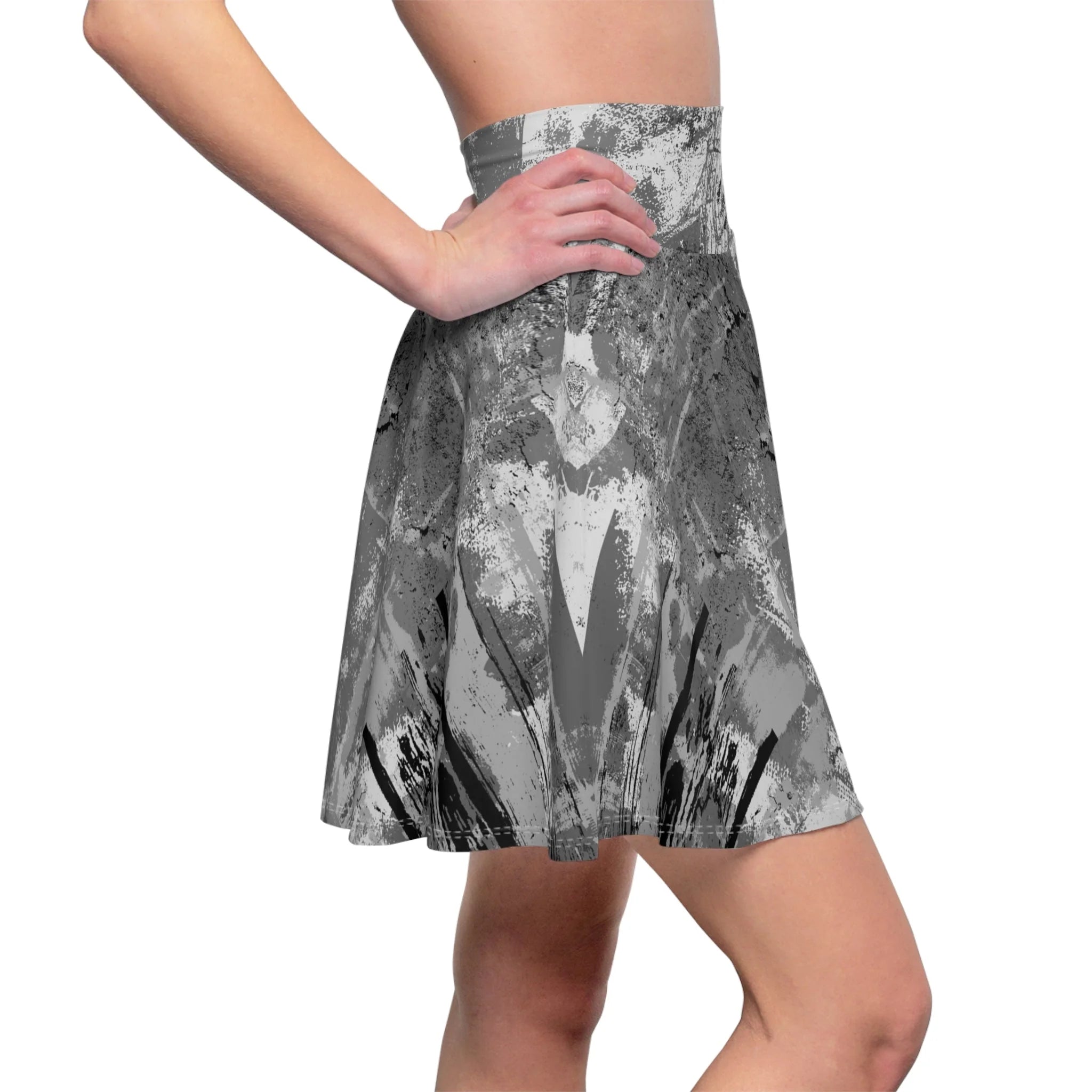 Women'S Versatile Casual Skater Skirt BLANCH - Minimal by Queennoble