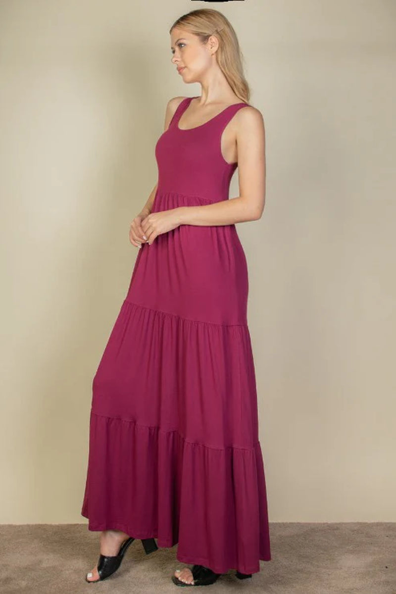 Solid Layered Hem Dress (CAPELLA)