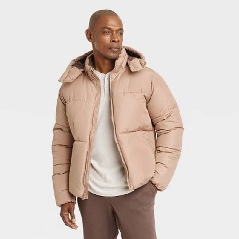 New - Men'S Heavy Puffer Jacket - All in Motion