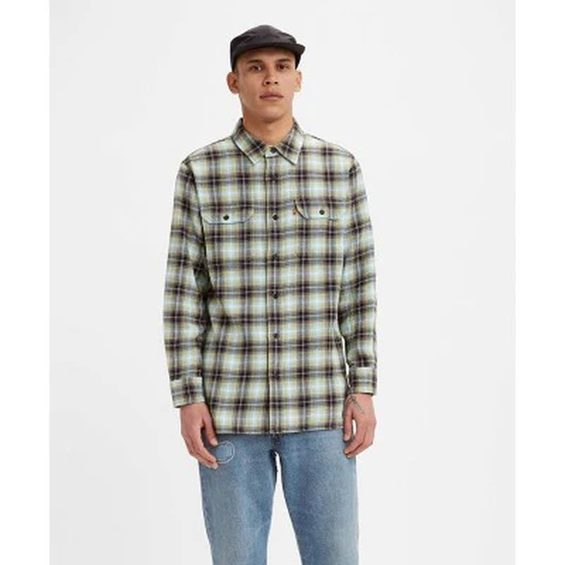 Levi'S Men'S Classic Fit Long Sleeve Button-Down Shirt - Olive Green S